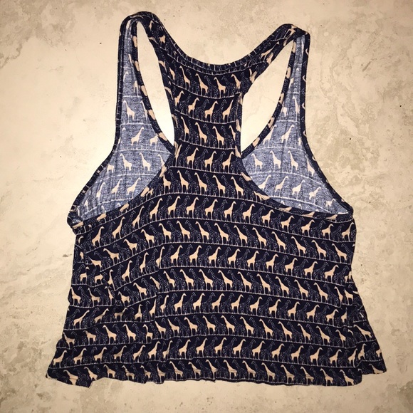 Forever 21 Giraffe Print Cropped Tank Top - Picture 2 of 5